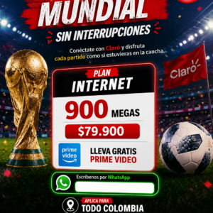 $79mil Internet Claro Hogar 900/500 Mg